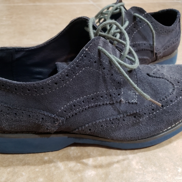 Joseph Abboud grey/blue Wingtips - Picture 3 of 7